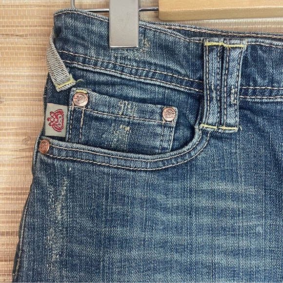 Wax Jeans Distressed Denim Mini Skirt - Picture 6 of 13